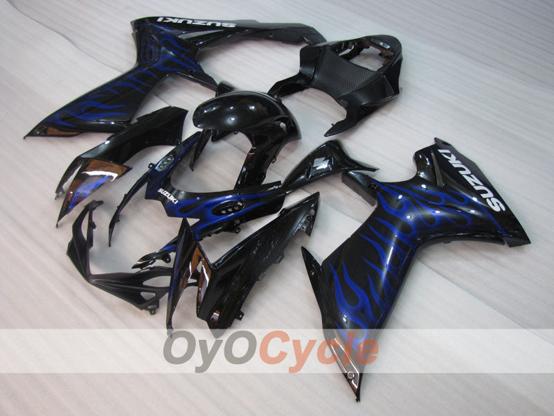 Kit carene a iniezione per GSX R750 11-26 - Blu, Nero - Fiamma #OYO87903195 Immagine principale del prodotto