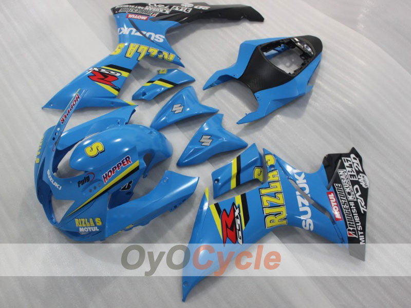 Carenatura a iniezione per GSX R600 11-26 - Blu, Nero - Rizla+ #OYO87903218 Immagine secondaria del prodotto