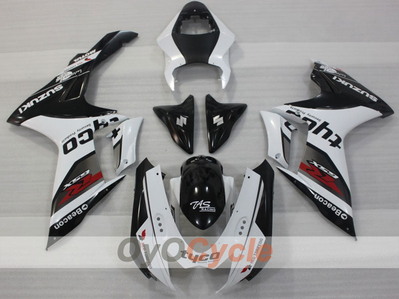 Kit Carenatura a Iniezione per 11-26 GSX R600 - Bianco, Nero - Stile di Fabbrica #OYO87903220