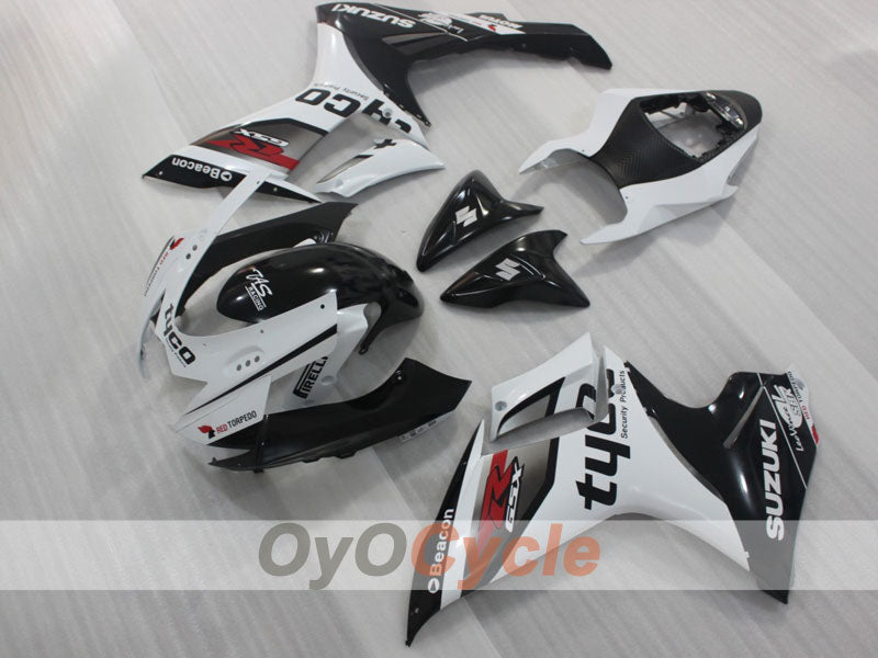 Kit carene ad iniezione per GSX R750 11-26 - Bianco, Nero - Stile di fabbrica #OYO87903198 Immagine secondaria del prodotto