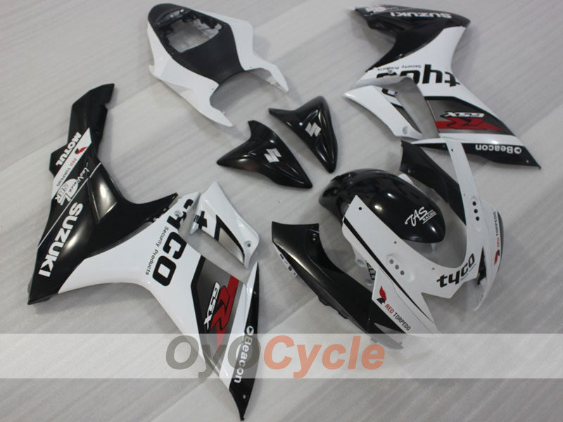 Kit Carenatura a Iniezione per 11-26 GSX R600 - Bianco, Nero - Stile di Fabbrica #OYO87903220