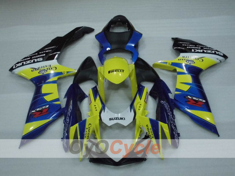 Kit carene a iniezione per GSX R750 anni 11-26 - Giallo, Blu - Corona #OYO87903203 Immagine secondaria del prodotto