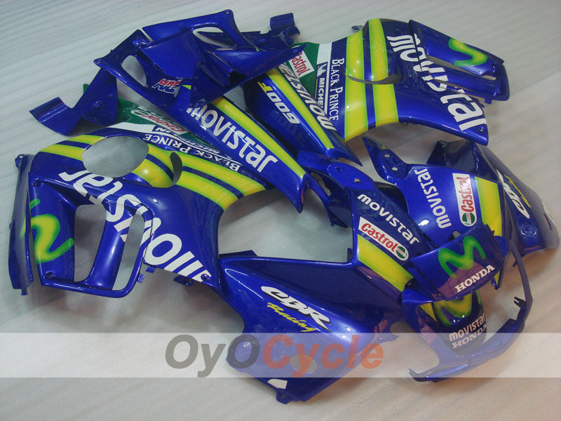 Kit carenatura a iniezione per CBR600F3 del 97-98 - Giallo, Blu - Castrol, Movistar #OYO87900071 Immagine secondaria del prodotto