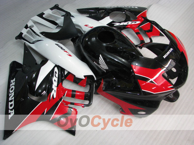 Kit carene a iniezione per CBR600F3 anni 97-98 - Rosso, Nero - Stile di fabbrica #OYO87900073 Immagine principale del prodotto