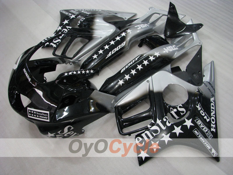 Kit carene a iniezione per CBR600F3 95-96 - Nero, Argento - SevenStars #OYO87902758 Immagine principale del prodotto