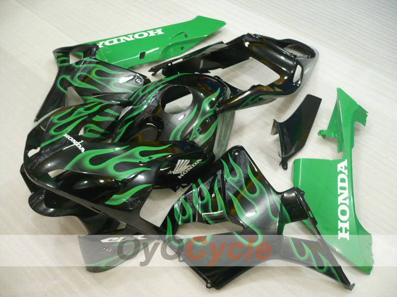 Kit carene a iniezione per CBR600RR anni 03-04 - Verde, Nero - Fiamma #OYO87904889 Immagine secondaria del prodotto