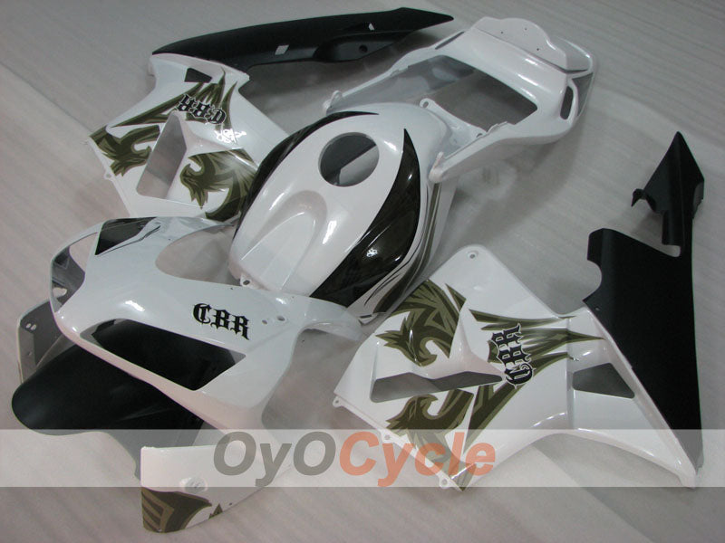 Kit carene a iniezione per CBR600RR 03-04 - Bianco, Nero - Stile di fabbrica #OYO87904892 Immagine secondaria del prodotto
