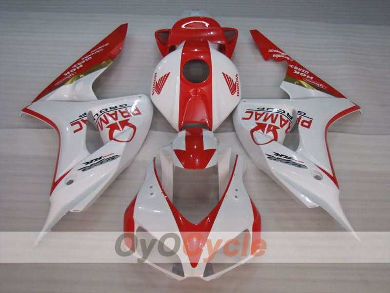 Carenatura a iniezione per CBR1000RR 06-07 - Rossa, Bianca - PRAMAC #OYO87904972 Immagine secondaria del prodotto