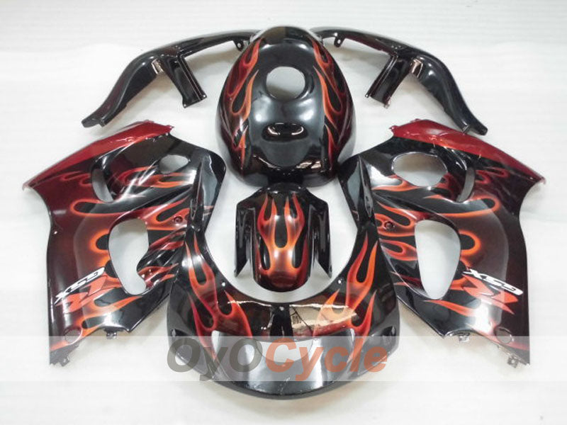 Kit carene per Suzuki GSXR750 del 96-99 - Arancione, Nero - Fiamma #OYO87905068 Immagine secondaria del prodotto