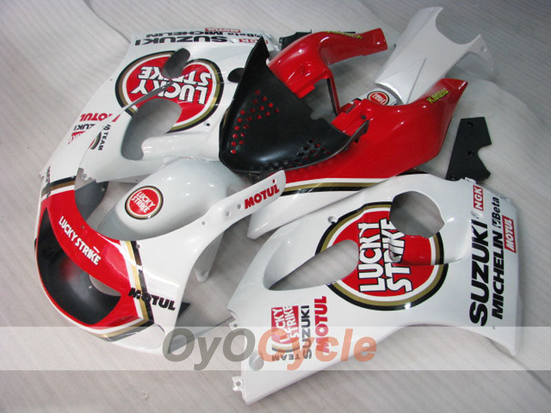 Carena per Suzuki GSXR750 96-99 - Rosso, Bianco - Lucky Strike #OYO87905070 Immagine principale del prodotto