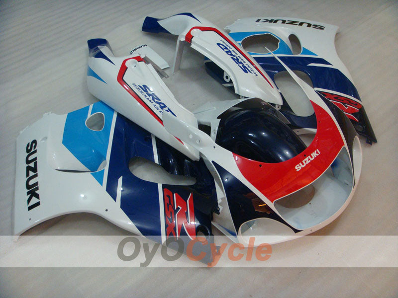 Kit carene per Suzuki GSXR750 del 96-99 - Blu, Bianco - Stile Fabbrica #OYO87905072 Immagine principale del prodotto