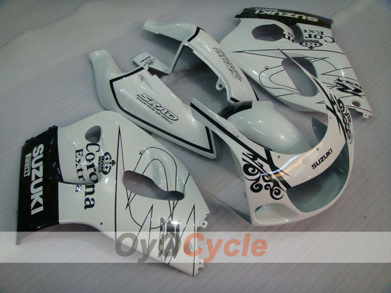 Kit carene per Suzuki GSXR750 96-99 - Bianco, Nero - Corona, MOTUL #OYO87905076 Immagine secondaria del prodotto