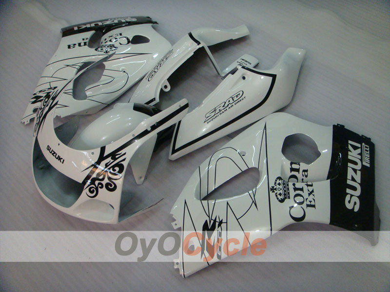 Kit carene per Suzuki GSXR750 96-99 - Bianco, Nero - Corona, MOTUL #OYO87905076 Immagine principale del prodotto