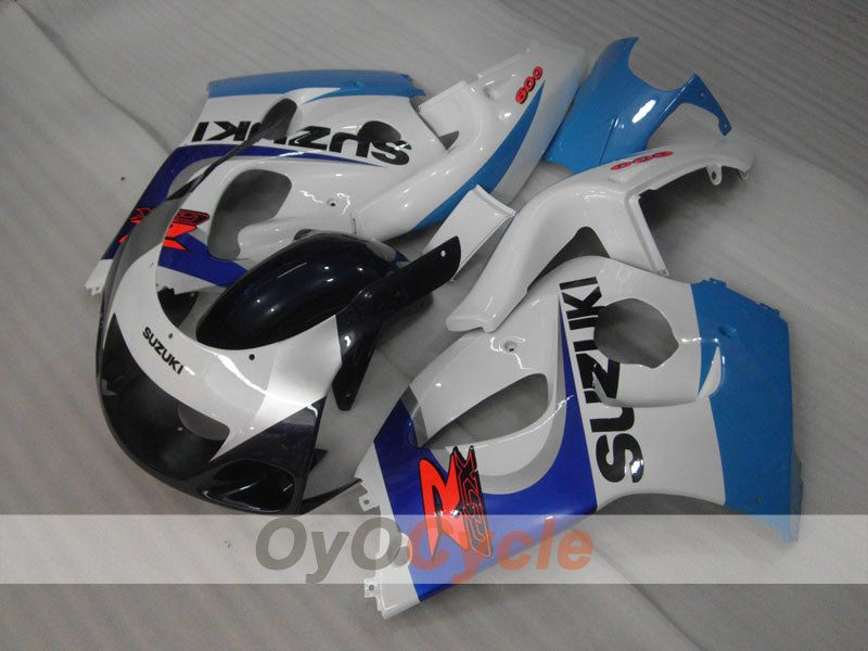 Kit carene per Suzuki GSXR750 del 96-99 - Blu, Bianco - Stile di fabbrica #OYO87905078 Immagine secondaria del prodotto