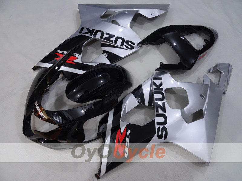 Kit carene a iniezione per GSXR600 04-05 - Nero, Argento - Stile originale #OYO87905228 Immagine secondaria del prodotto