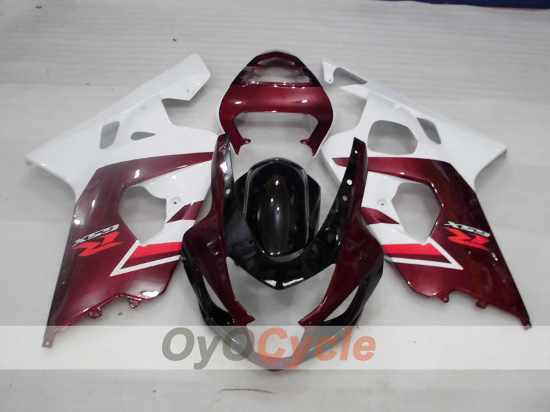 Kit Carenatura a Iniezione per GSXR600 04-05 - Colore Rosso Vino, Bianco - Stile Fabbrica #OYO87905238 Immagine secondaria del prodotto