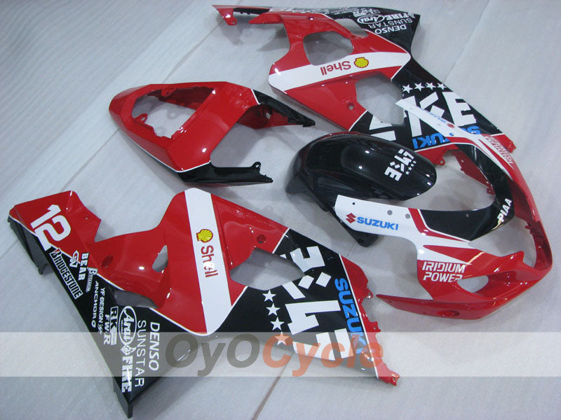 Carenatura a iniezione per GSXR600 04-05 - Rosso, Nero - RK #OYO87905240 Immagine principale del prodotto