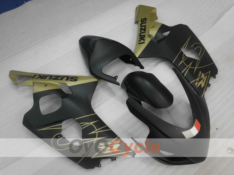 Kit carenatura a iniezione per GSXR600 04-05 - Giallo, Nero, Opaco - Stile originale #OYO87905255 Immagine secondaria del prodotto