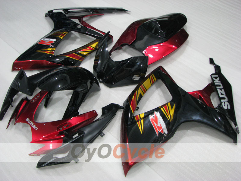 Kit carene a iniezione per GSX R750 06-07 - Rosso, Nero - Stile di fabbrica #OYO87905339 Immagine secondaria del prodotto