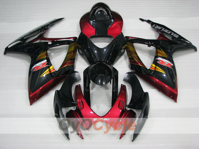 Carenatura a iniezione per GSX R600 06-07 - Rosso, Nero - Stile di fabbrica #OYO87905302 Immagine secondaria del prodotto