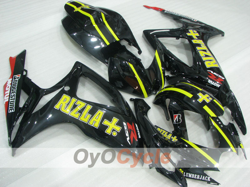Kit carene a iniezione per GSX R750 06-07 - Giallo, Nero - Rizla+ #OYO87905340 Immagine principale del prodotto