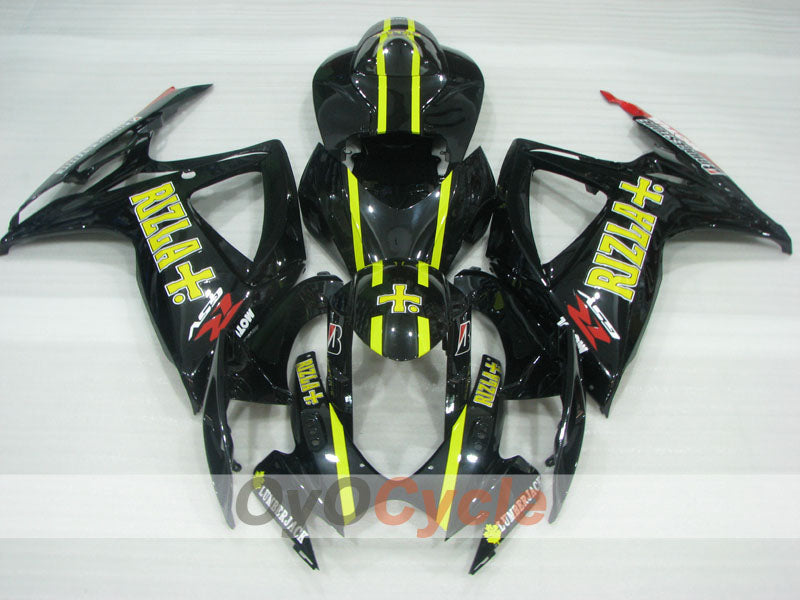 Carene a iniezione per GSX R600 anni 06-07 - Giallo, Nero - Rizla+ #OYO87905303 Immagine principale del prodotto