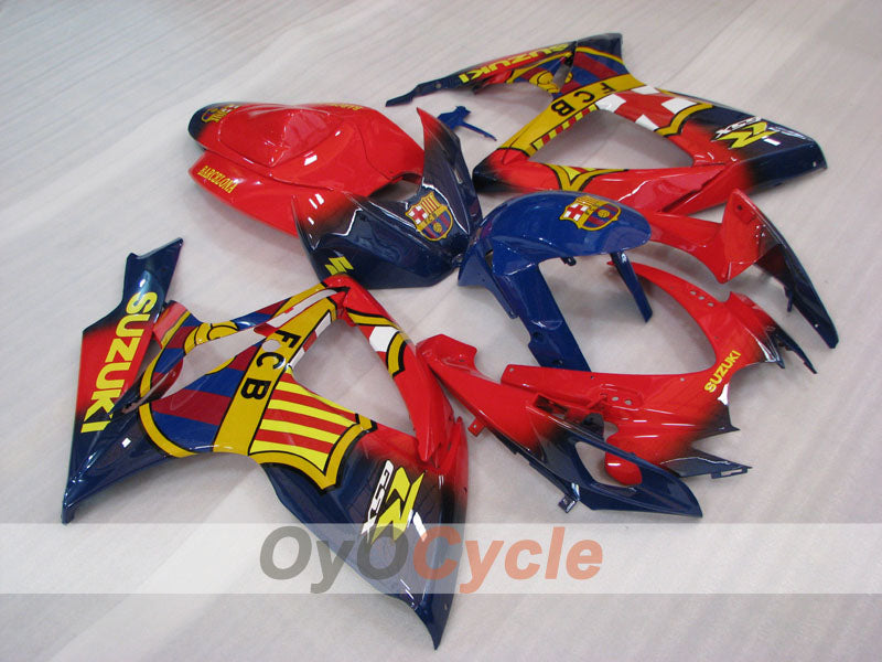 Kit carenatura a iniezione per GSX R600 06-07 - Rosso, Blu - FCB #OYO87905305 Immagine secondaria del prodotto