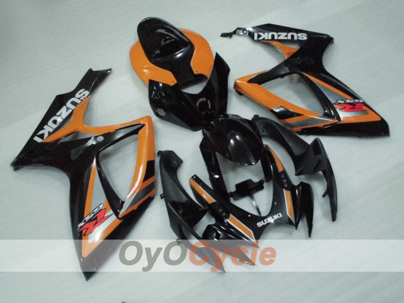 Kit carene a iniezione per GSX R750 anni 06-07 - Arancione, Nero - Stile di fabbrica #OYO87905344 Immagine principale del prodotto