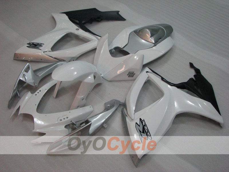 Kit carene a iniezione per GSX R750 06-07 - Bianco, Argento - Stile Fabbrica #OYO87905345 Immagine secondaria del prodotto
