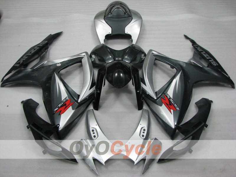 Kit carene a iniezione per GSX R600 06-07 - Nero, Argento - Stile Fabbrica #OYO87905312 Immagine principale del prodotto