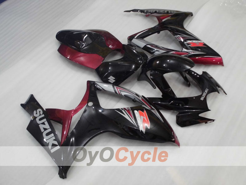 Kit carene a iniezione per GSX R750 06-07 - Nero, Fucsia - Stile di fabbrica #OYO87905351 Immagine secondaria del prodotto