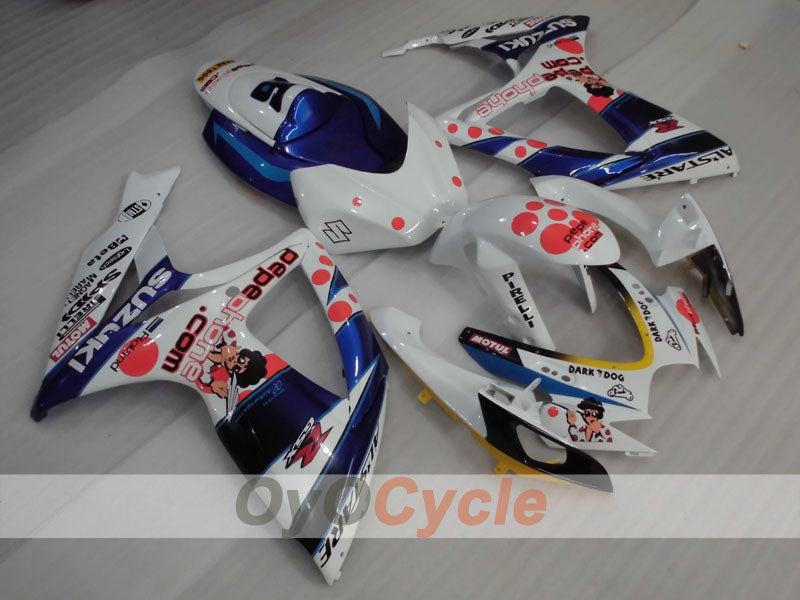 Kit carene a iniezione per GSX R750 anni 06-07 - Blu, Bianco - MOTUL #OYO87905352 Immagine principale del prodotto