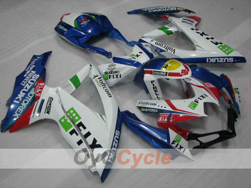Kit carene a iniezione per GSX R750 anni 08-10 - Blu, Bianco - FIXI #OYO87905422 Immagine secondaria del prodotto
