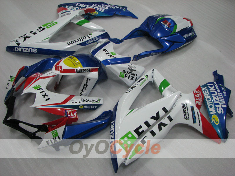 Kit carene a iniezione per GSX R750 anni 08-10 - Blu, Bianco - FIXI #OYO87905422 Immagine principale del prodotto