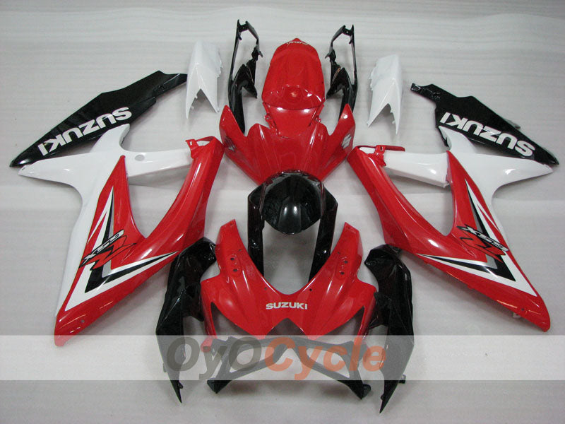 Carene a iniezione per GSX R600 08-10 - Rosso, Bianco - Stile fabbrica #OYO87905382 Immagine secondaria del prodotto