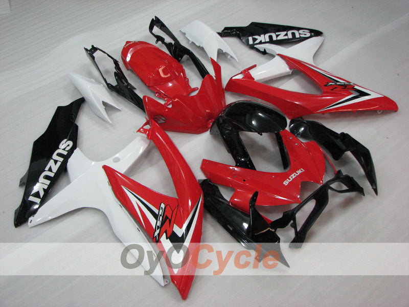 Carene a iniezione per GSX R600 08-10 - Rosso, Bianco - Stile fabbrica #OYO87905382 Immagine principale del prodotto