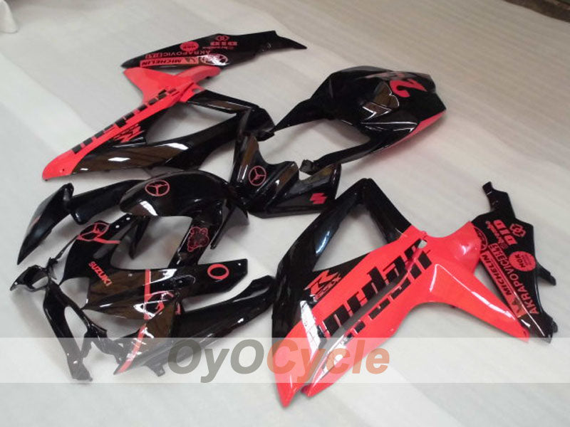 Kit carene a iniezione per GSX R750 08-10 - Rosso, Nero - Jordan #OYO87905426 Immagine secondaria del prodotto