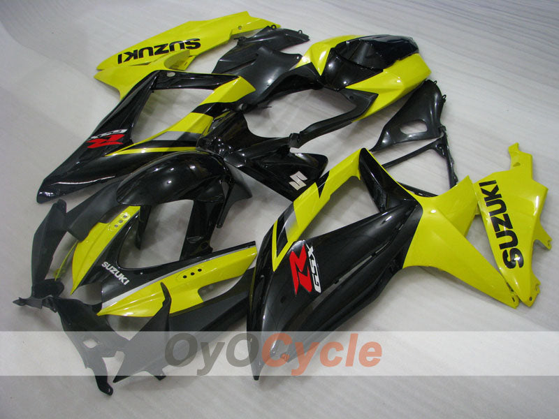 Kit carenatura a iniezione per GSX R750 08-10 - Giallo, Nero - Stile di fabbrica #OYO87905427 Immagine secondaria del prodotto