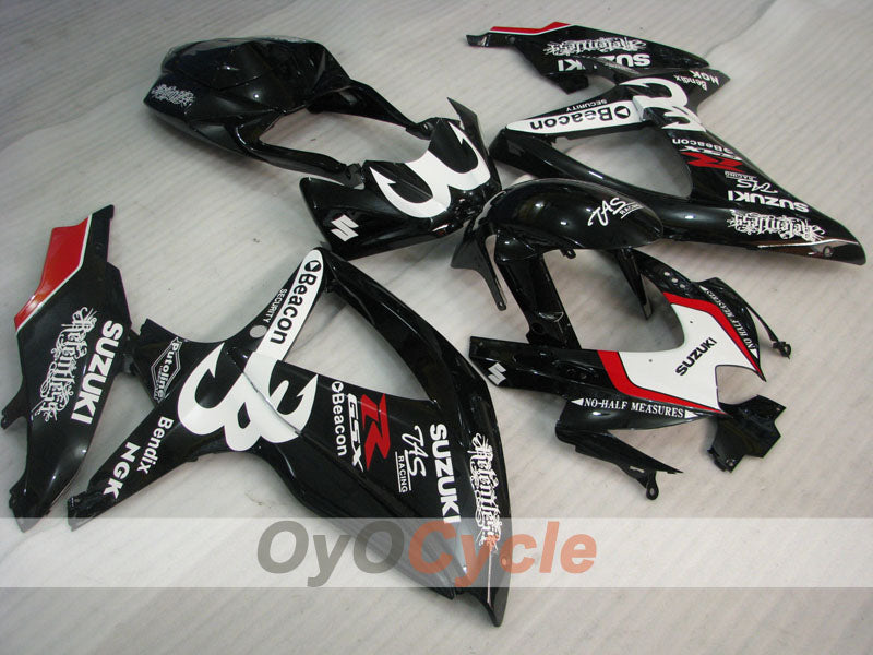 Kit carene a iniezione per GSX R750 08-10 - Bianco, Nero - Beacon #OYO87905432 Immagine principale del prodotto