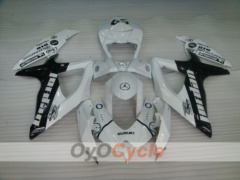 Kit Carenatura a Iniezione per GSX R750 08-10 - Bianco, Nero - Jordan #OYO87905433 Immagine principale del prodotto