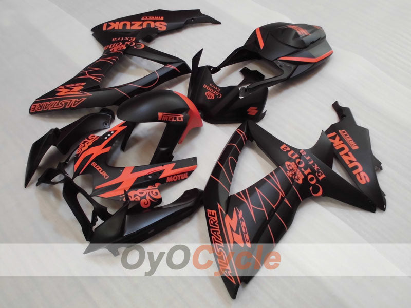 Kit carenatura a iniezione per GSX R750 08-10 - Arancio, Nero, Opaco - Corona #OYO87905434 Immagine secondaria del prodotto
