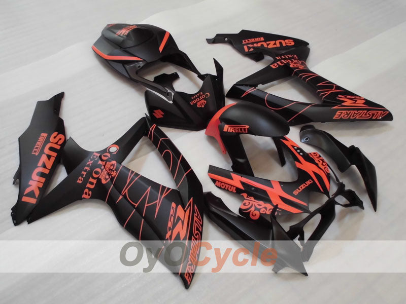 Kit carenatura a iniezione per GSX R750 08-10 - Arancio, Nero, Opaco - Corona #OYO87905434 Immagine principale del prodotto