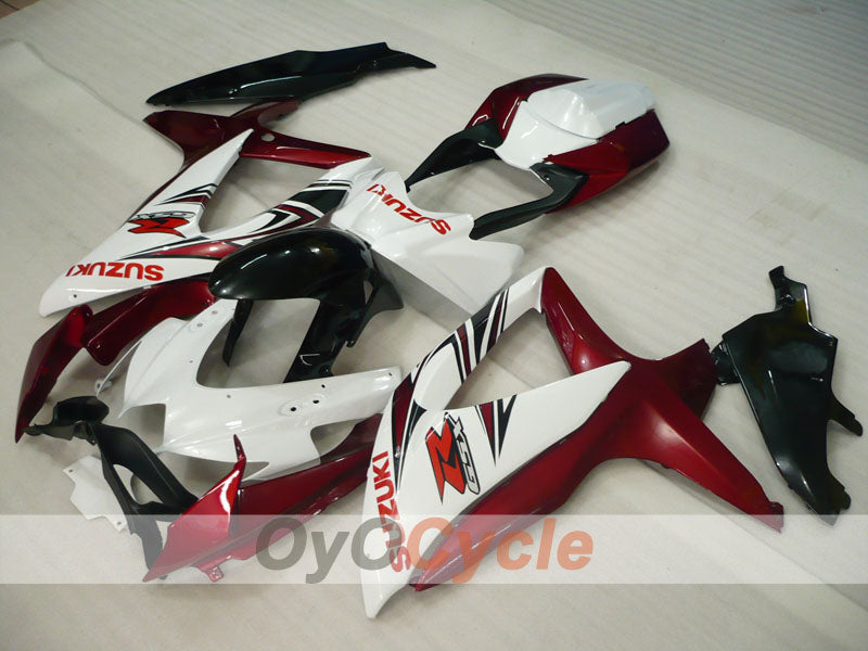 Kit carene a iniezione per GSX R750 anni 08-10 - Colore Rosso Vino, Bianco - Stile Fabbrica #OYO87905437 Immagine secondaria del prodotto