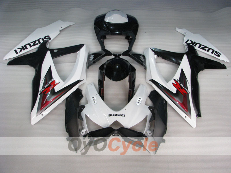 Kit carene a iniezione per GSX R600 08-10 - Bianco, Nero - Stile di fabbrica #OYO87905394 Immagine secondaria del prodotto