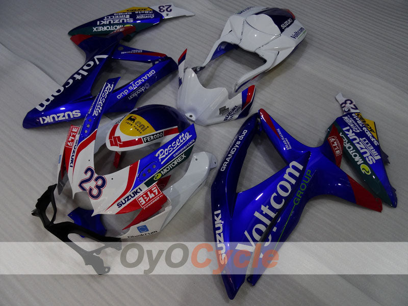 Kit carene a iniezione per GSX R750 08-10 - Blu, Bianco - Voltcom #OYO87905443 Immagine principale del prodotto
