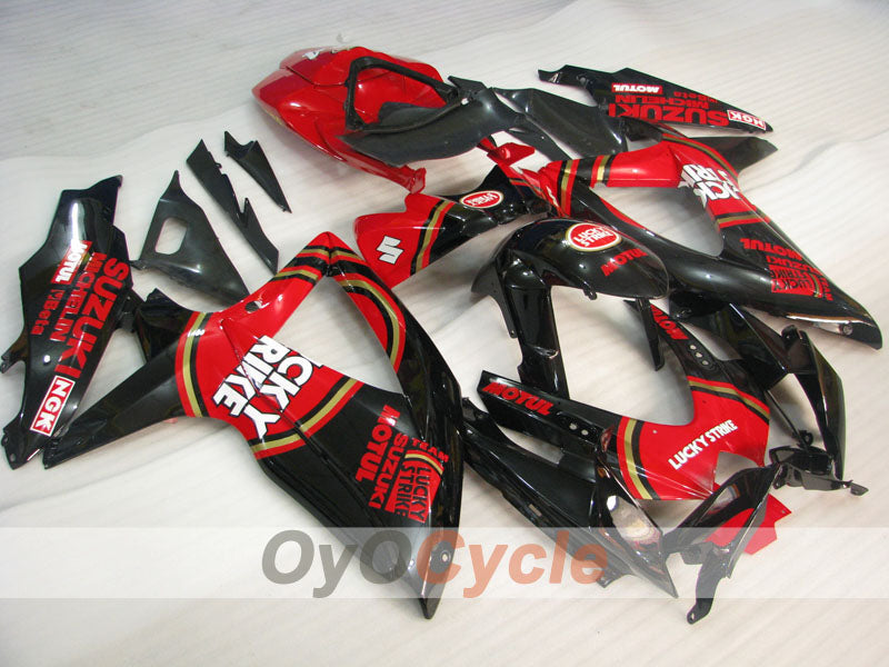 Kit carenatura a iniezione per GSX R750 08-10 - Rosso, Nero - Lucky Strike #OYO87905446 Immagine principale del prodotto
