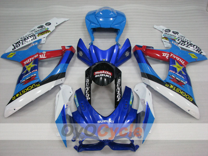 Kit carene a iniezione per GSX R750 08-10 - Blu, Nero - Rockstar #OYO87905449 Immagine secondaria del prodotto