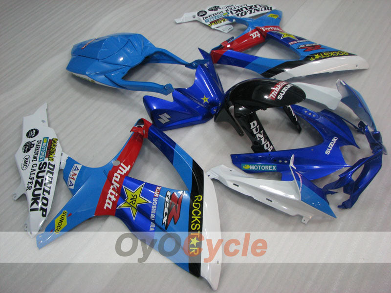 Kit carene a iniezione per GSX R750 08-10 - Blu, Nero - Rockstar #OYO87905449 Immagine principale del prodotto