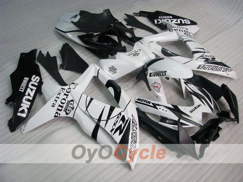 Kit carenatura a iniezione per GSX R750 08-10 - Bianco, Nero - Corona #OYO87905455 Immagine principale del prodotto