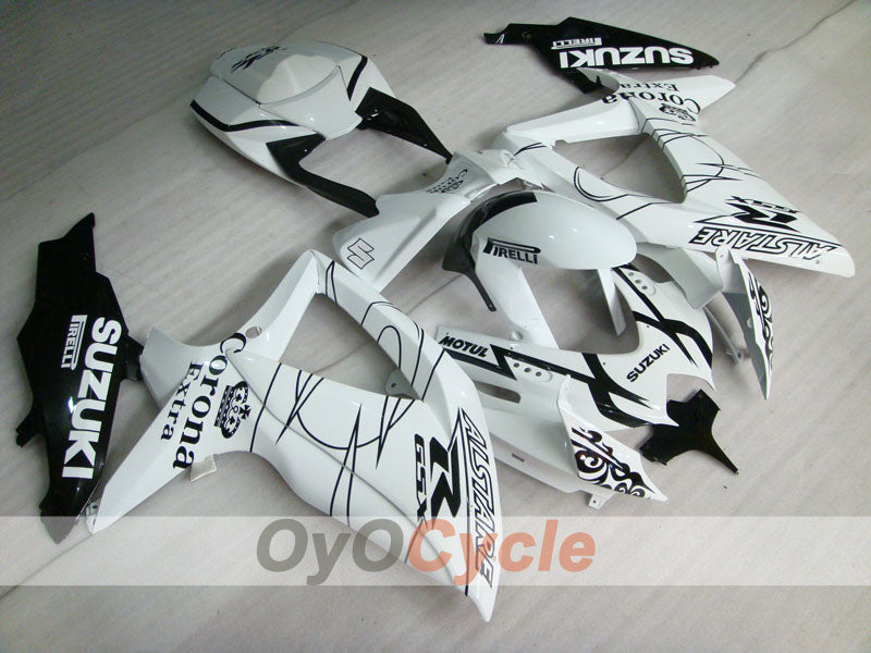 Kit carene a iniezione per GSX R750 anni 08-10 - Bianco, Nero - Corona #OYO87905457 Immagine principale del prodotto